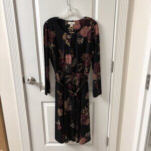 Appleseed's Black Print Dress, PL